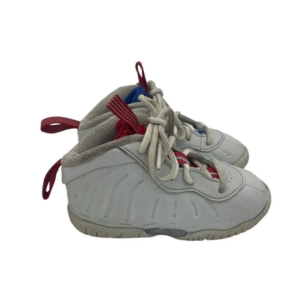 Nike Little Posite One (TD) Shoes Photon Dust/Silver DJ4026 001 Toddlers Sz 6C